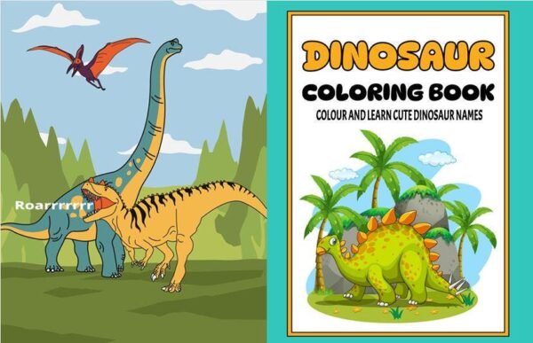 Dinosaur Coloring Book for Kids: Meet the Dino Families.