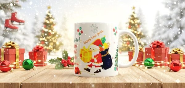 Personalized Christmas Mug Sublimation PNG | Santa Gifts (Digital Download)